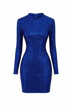 Women's Sequin Dress Long Sleeved